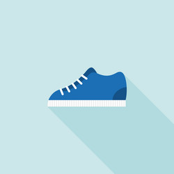 Red canvas sneakers Royalty Free Vector Image - VectorStock