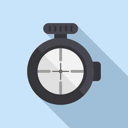 Sniper scope icon flat rifle sight Royalty Free Vector Image
