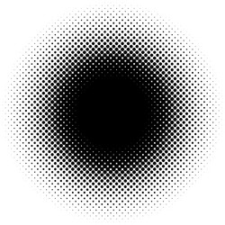 halftone element circular pattern specks vector image