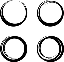 Set round logo frames with geometric pattern Vector Image
