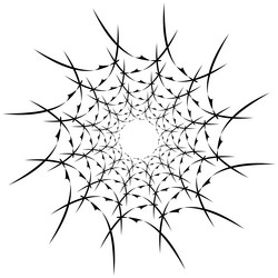 abstract circular drawing amorphous nonfigurative vector image