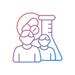 multi-arm multi-stage trials gradient linear icon vector image