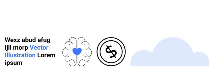 conceptual representation of knowledge finance vector image