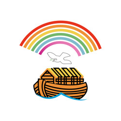 Noah's Ark Sketch - Biblical Vessel Royalty Free Vector