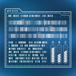 futuristic science chart concept modern interface vector image