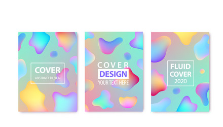 Abstract Fluid Color Set vector image