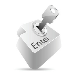 Secure Data Storage & Access vector image