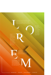 modern art poster template vector