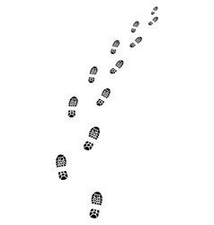 trail of shoes Vector Image