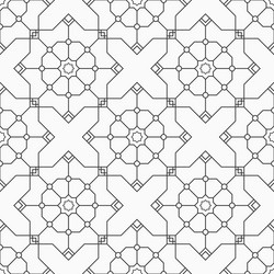 abstract seamless pattern of intersecting vector image