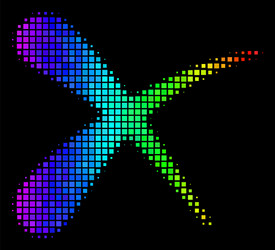 Colored dot erase icon vector