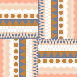 ethnic color block rows seamless pattern vector image