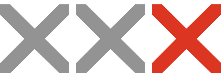 exit cross sign element red x icon isolated vector image