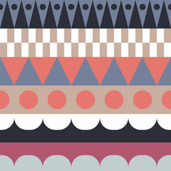 Color block rows seamless pattern vector