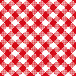 Red and White Checkered Tablecloth Pattern vector image