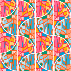 seamless pattern in the form of a mosaic retro vector image