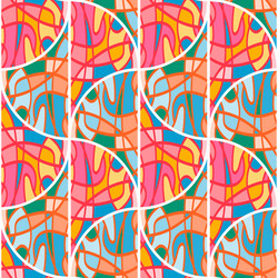 Seamless pattern in the form of a mosaic retro vector