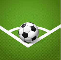 Soccer Field Corner Vector Image