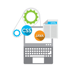 software programming language icons vector image