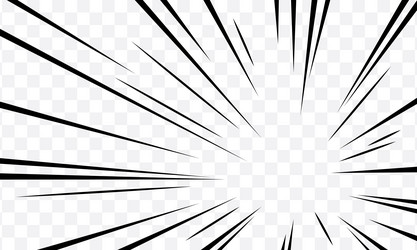 manga transparent speed lines comic effect vector