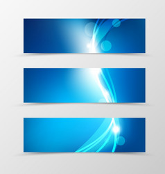 set of header banner dynamic design vector image