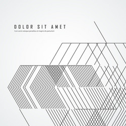 seamless patternconnection lines hexagons vector image