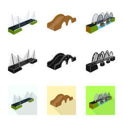isolated object connection and design icon set vector image