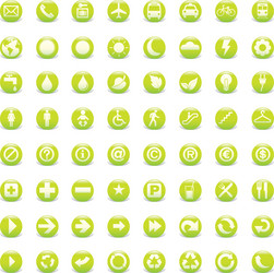 web icons and symbols vector image