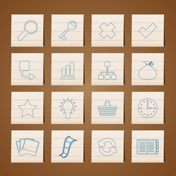 Internet and web site icons vector