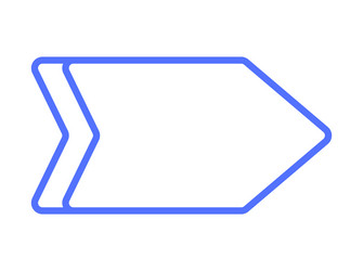 arrow box hexagonal frame icon vector image