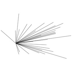 random structure of angular geometric lines vector image