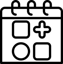 widget linear style icon design vector image