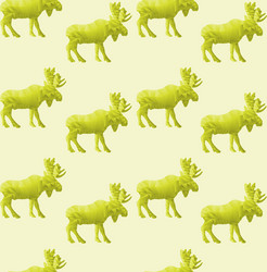 abstract triangular moose vector image