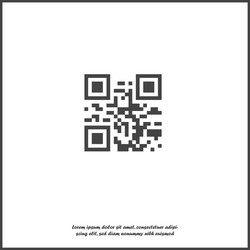 image is an example a qr code for reading vector image