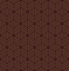 seamless abstract pattern with hexagonal vector image