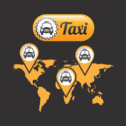 Taxi service design vector