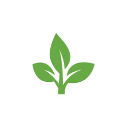 Flat leaves icons leaf Royalty Free Vector Image