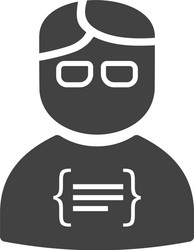 programmer vector image