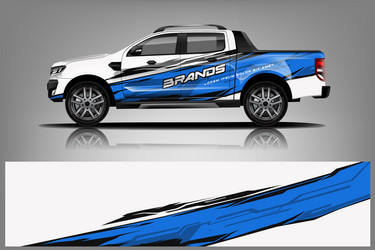 Truck Wrap Graphics - Company Branding Vector Image