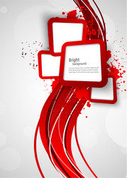 Dynamic Red Abstract Background vector image
