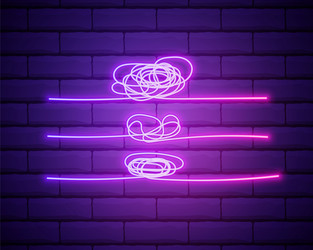 glowing symbol complicated way with scribbled vector image
