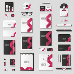 mock up set vector image