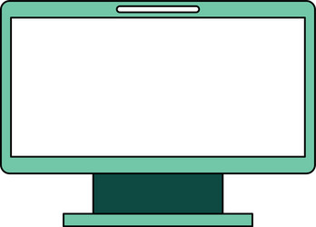 monitor computer isolated icon vector image