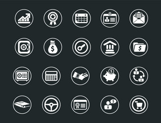 web site icons set communication internet icon vector image