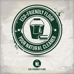 Alternative eco friendly bathroom stamp Royalty Free Vector