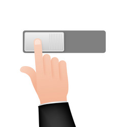 flat icon on and off toggle switch button vector image