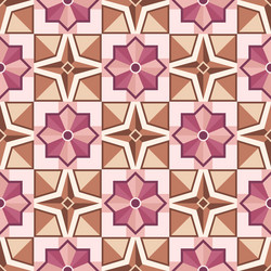 abstract mosaic tile pattern with geometric shape vector image