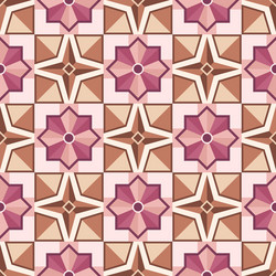 abstract mosaic tile pattern with geometric shape vector