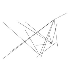 random structure of angular geometric lines vector image