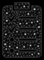 flare mesh wire frame todo list with spots vector image